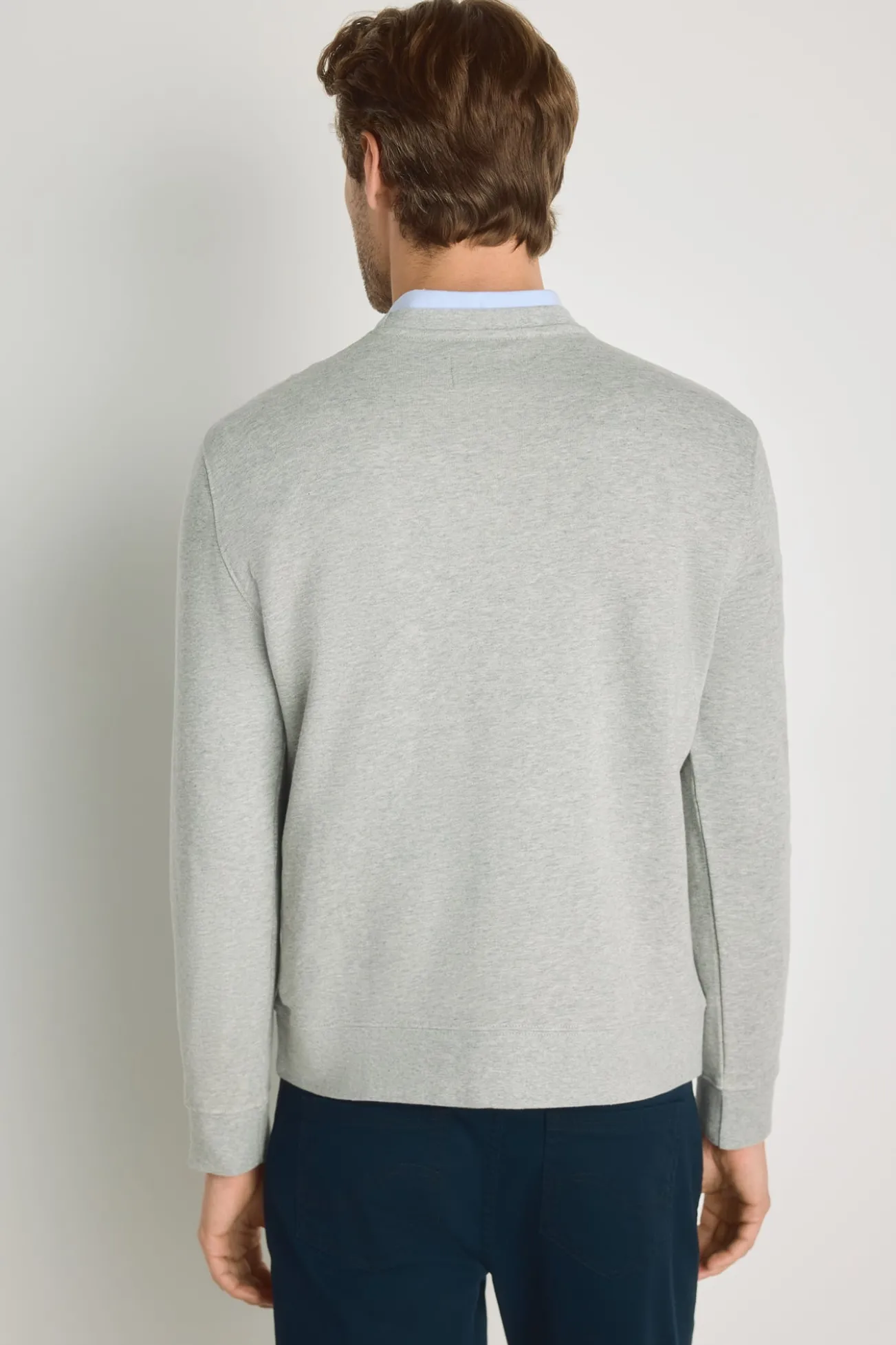 Sweatshirt gola redonda com logo