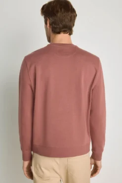 Sweatshirt gola redonda com logo