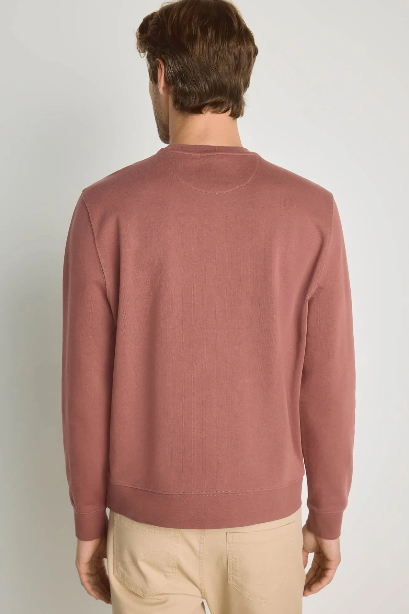 Sweatshirt gola redonda com logo