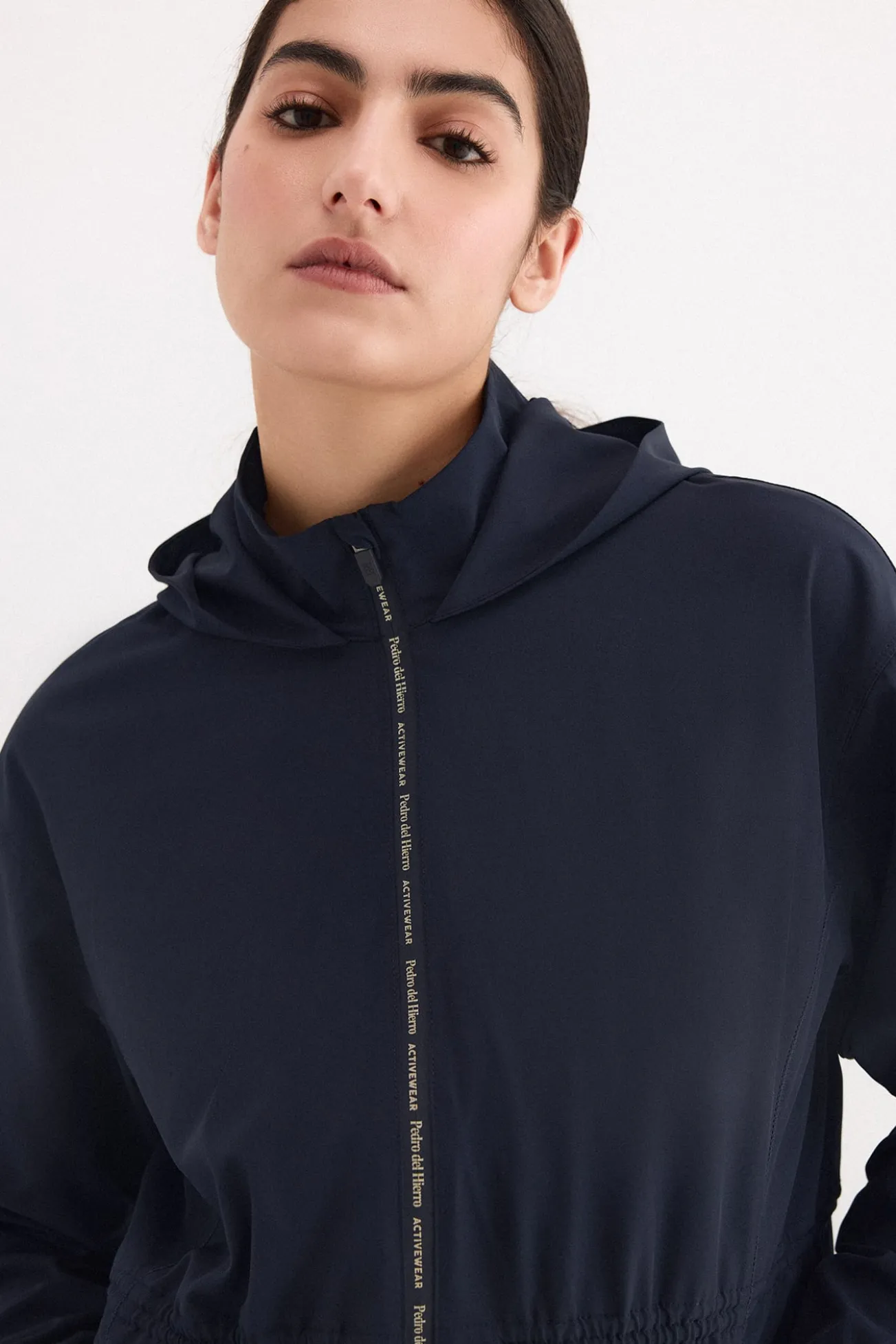 Sweatshirt peplum em tecido técnico