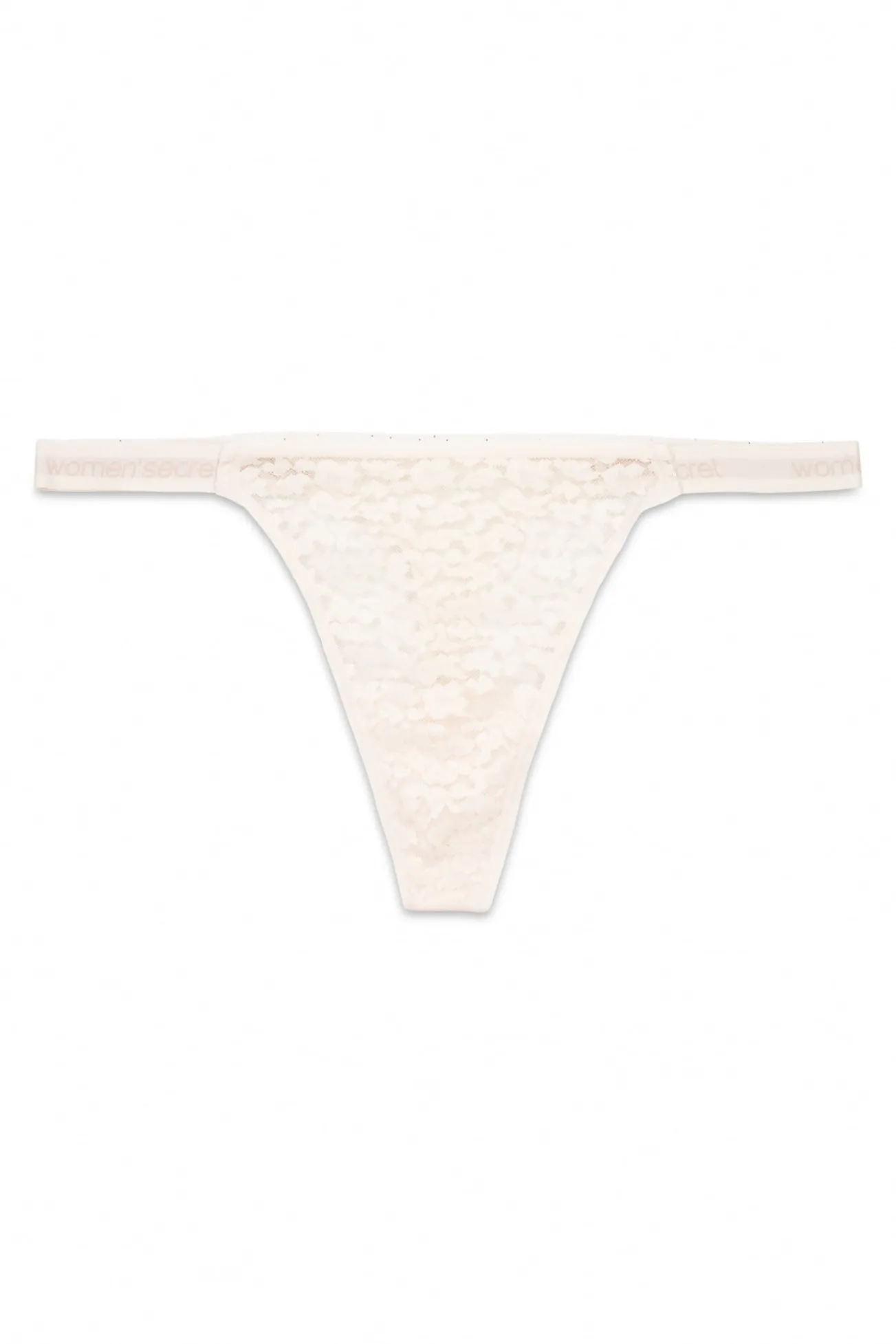 Tanga de renda com estampa animal renda