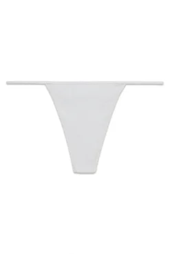 Tanga lurex prateada sem costura