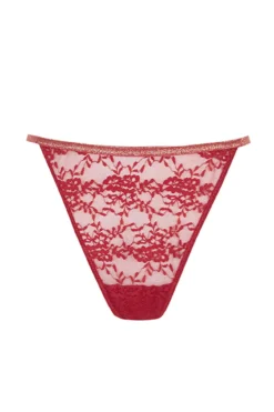 Tanga renda vermelha