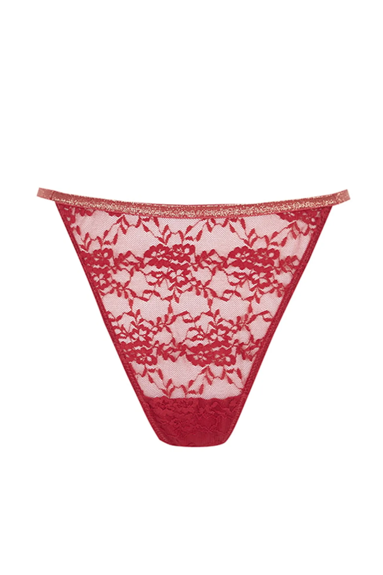 Tanga renda vermelha