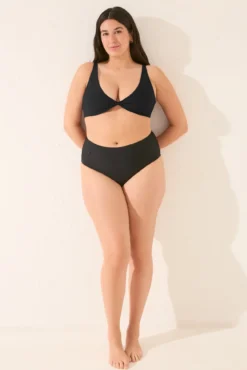 Top biquíni halter preto