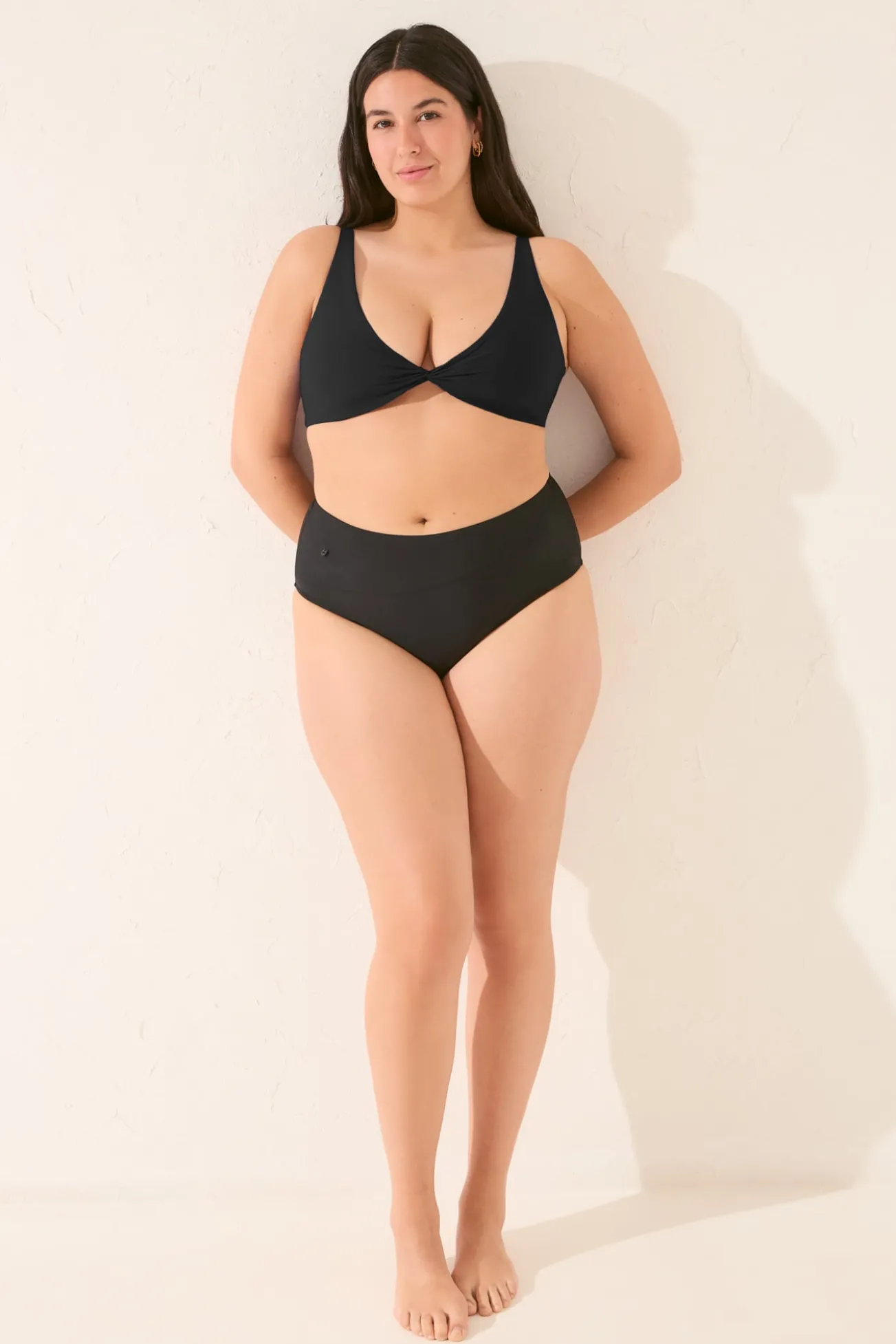 Top biquíni halter preto