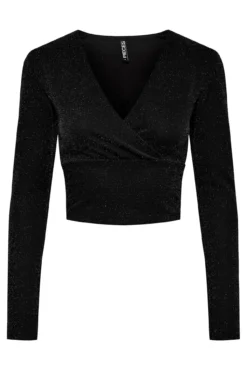 Top curto com lurex