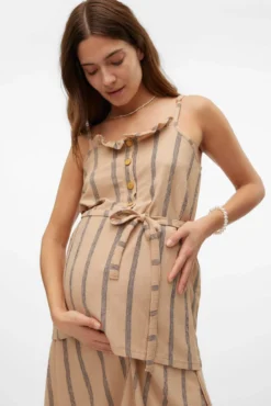 Top de alças maternity