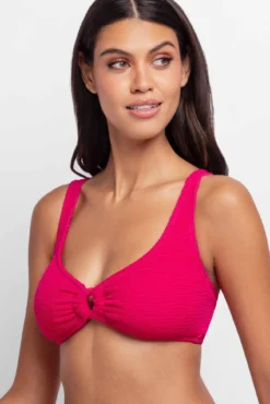 Top de biquíni rosa
