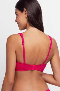 Top de biquíni rosa