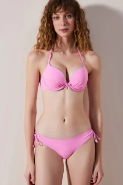 Top de biquíni rosa-claro Hazelle Up