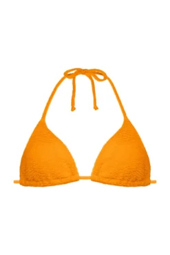Top de biquíni triangular coral