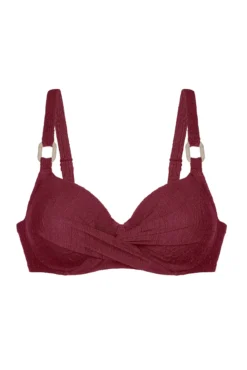 Top de biquíni vermelho