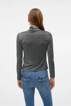 Top de gola e lurex