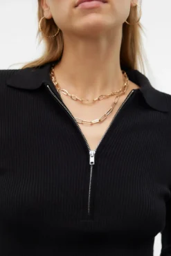Top de malha estilo polo