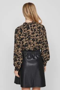 Top de manga comprida estampado