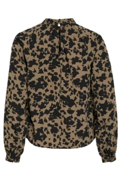 Top de manga comprida estampado