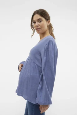 Top de manga comprida maternity