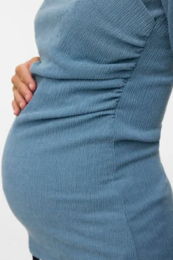 Top de maternity e amamentação de manga comprida