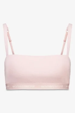 Top sem costura de algodão rosa