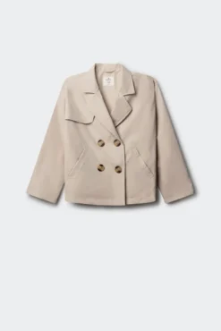 Trench curto para menina