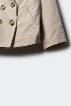 Trench curto para menina