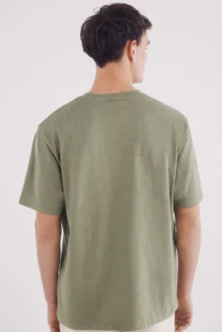 T-shirt algodão slub