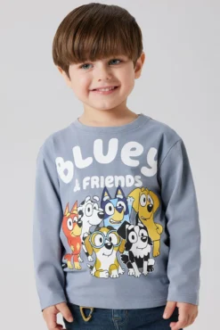 T-shirt azul para meninos