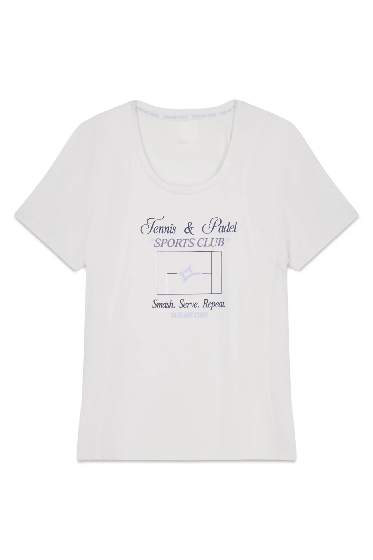 T-shirt branca de manga curta