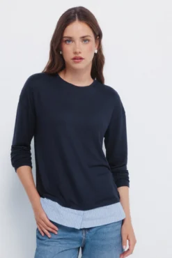T-shirt combinada