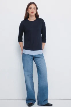 T-shirt combinada