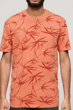 T-shirt com estampado sobretingido Vintage