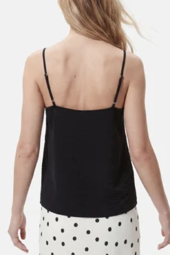 T-shirt de alças de lingerie