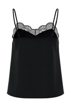 T-shirt de alças de lingerie