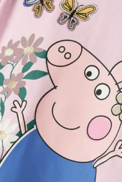T-shirt de algodão Peppa Pig