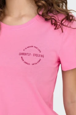 T-shirt de gola redonda