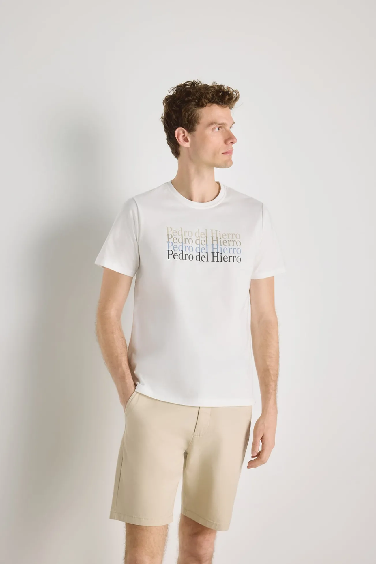 T-shirt de manga curta estampada