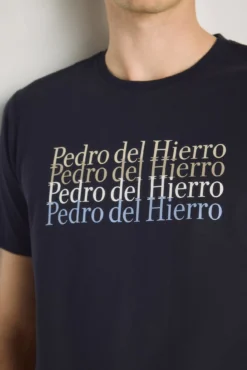 T-shirt de manga curta estampada