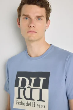 T-shirt de manga curta estampada