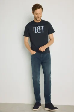 T-shirt de manga curta estampada