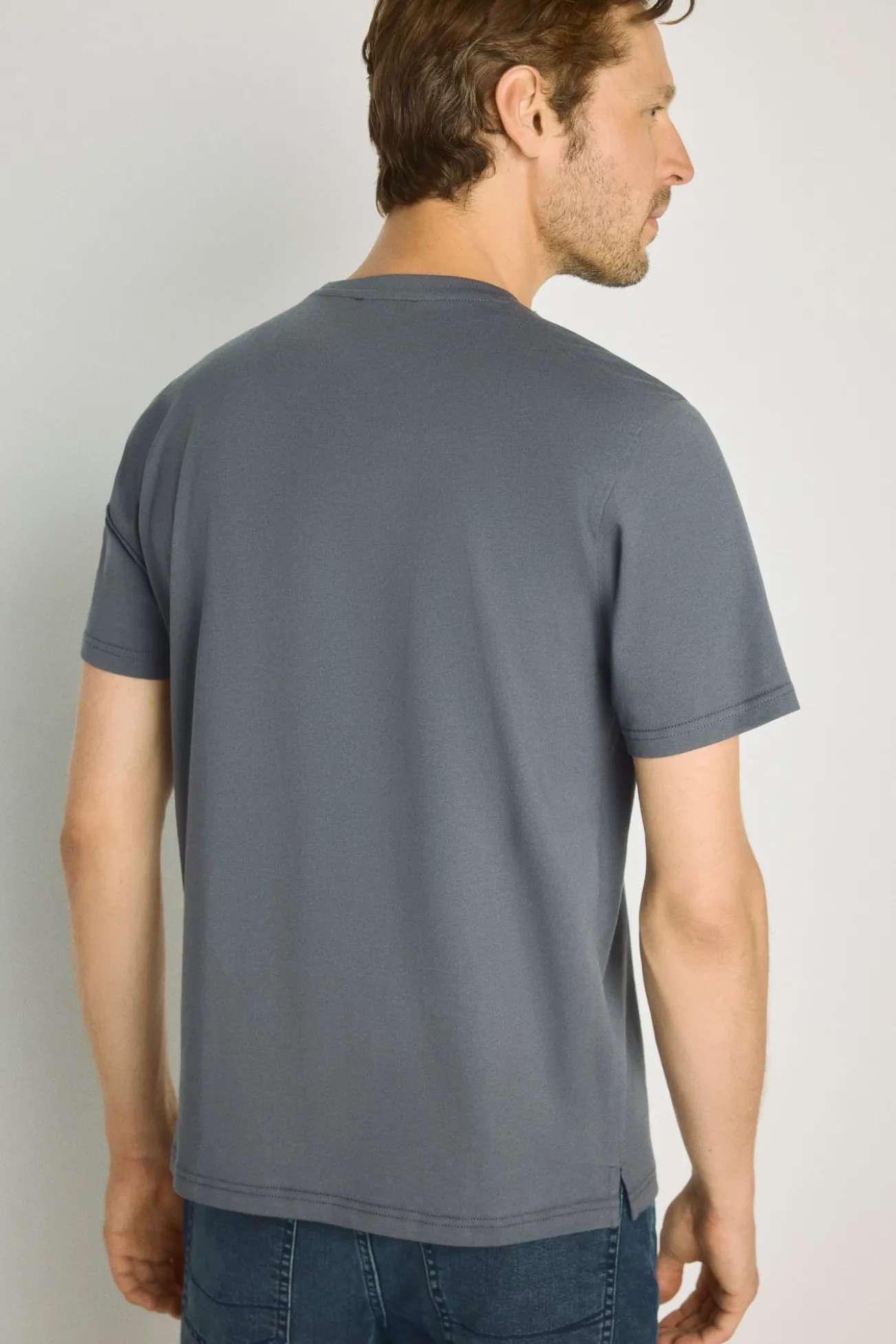 T-shirt de manga curta estampada