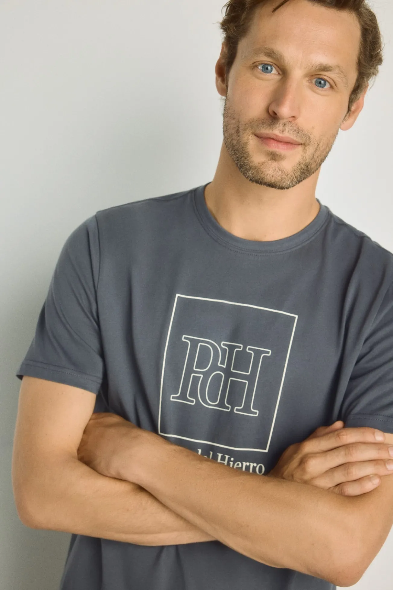 T-shirt de manga curta estampada