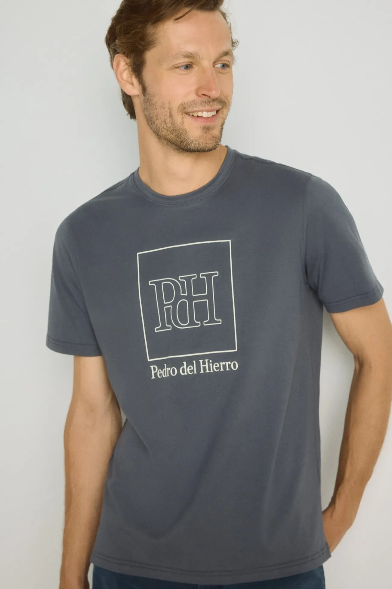 T-shirt de manga curta estampada