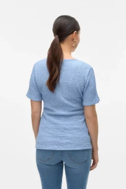 T-shirt de manga curta maternity e amamentação