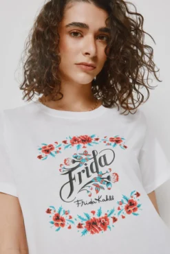 T-shirt estampada de manga curta