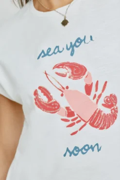 T-shirt estampada de manga curta