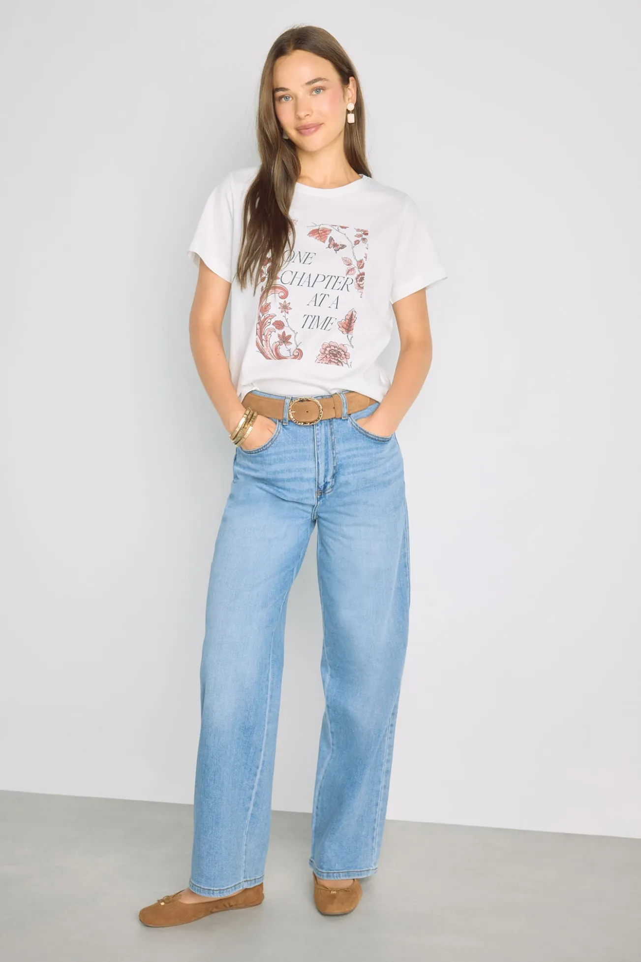 T-shirt estampada de manga curta
