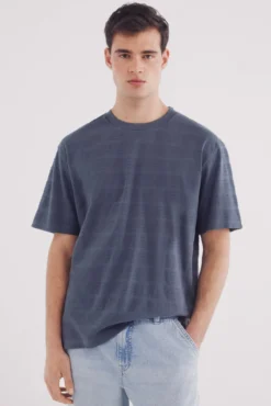 T-shirt risca piqué