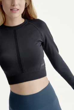 T-shirt Samsara Crop Med Navy