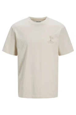 T-shirt slim com estampado nas costas